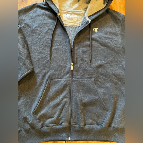 Champion ECO Authentic Full Zip Hoodie
Mens Size XL Gray Hooded Sweatshirt - Picture 2 of 5